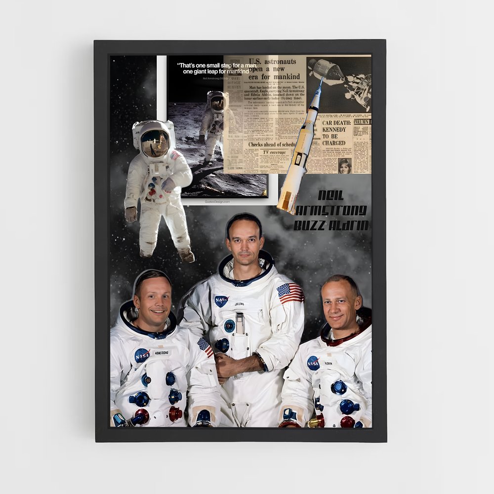 Poster Apollo 11 – affiche Astronautes (vue 2)